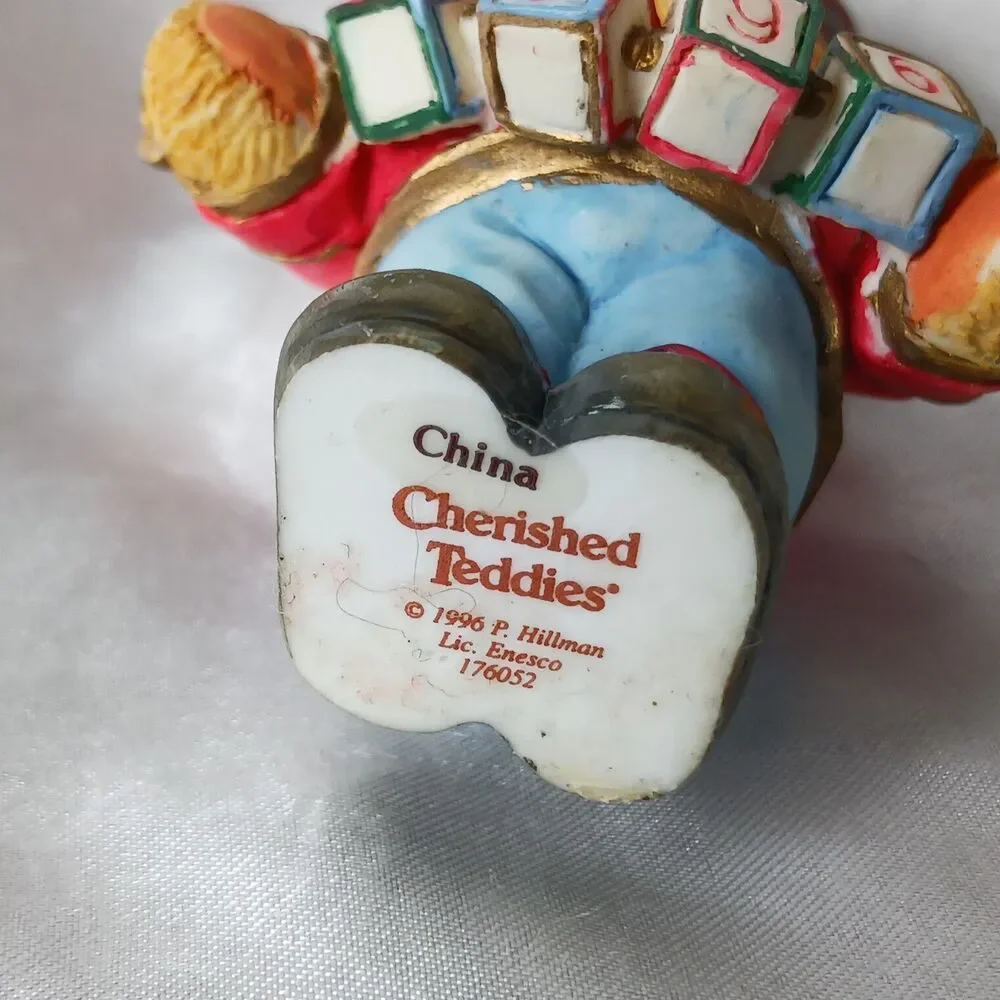 VINTAGE ENESCO CHERISHED TEDDIES BEAR ORNAMENT-JEFFREY 1996